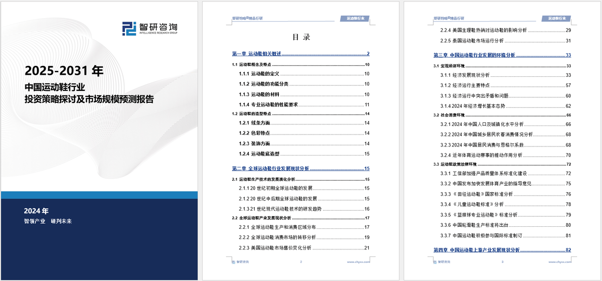 资前景研究报告（2025-2031年）千亿平台网站中国运动鞋行业发展现状及投(图6)